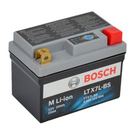 Bosch MC Lithiumbatteri LTX7L-BS 12volt 2,4Ah +pol til høyre